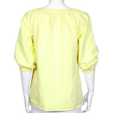 Блуза (льняная) ТМ «Ярослав» м.Ф-231 жёлтая
